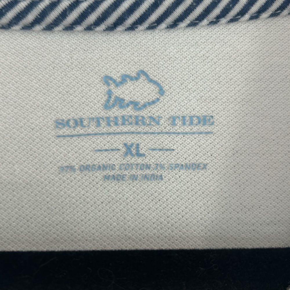 🐟Handsome Classic White Southern Tide
Skipjack Short Sleeve Polo Shirt - Picture 5 of 8